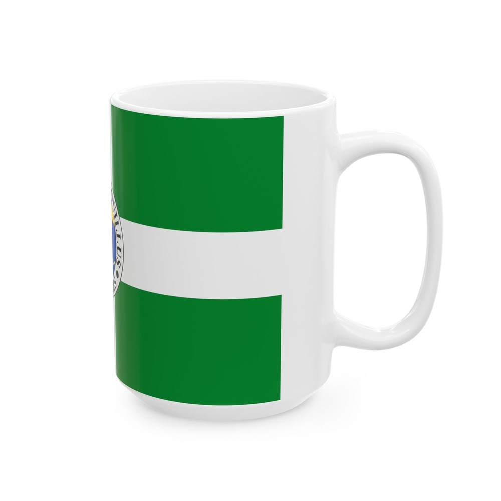 Flagge Borkum (Germany) White Coffee Mug