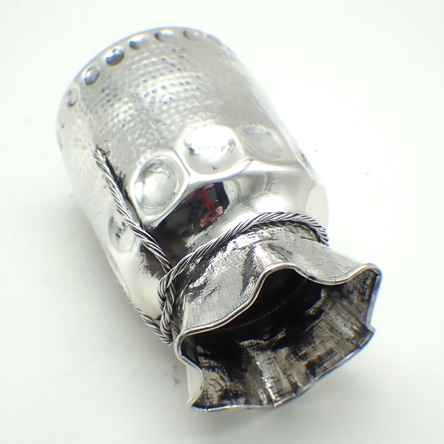 Bag Form Vase Egyptian Sterling Silver