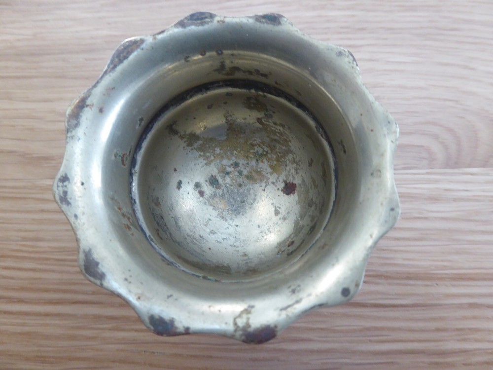 Antique Footed Silver Plate Salt Cellar