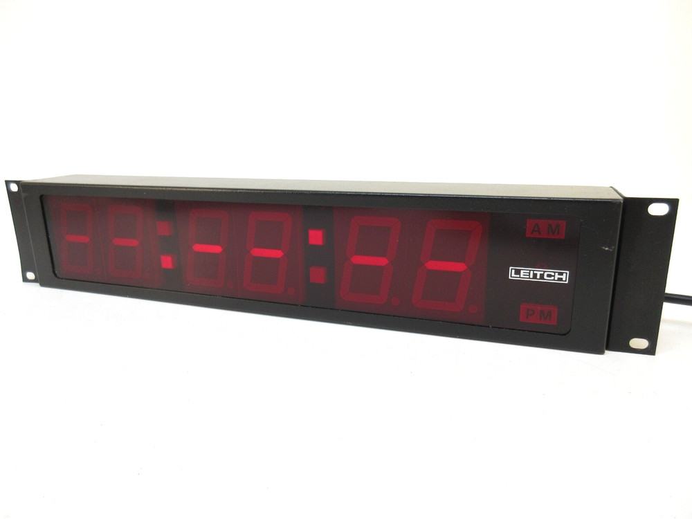Leitch DTD-5220 LED Digital Time / Date Display Clock