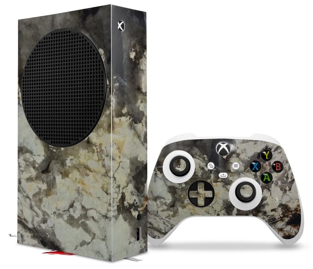 Skin Wrap for XBOX Series S Console Controller Marble Granite 04