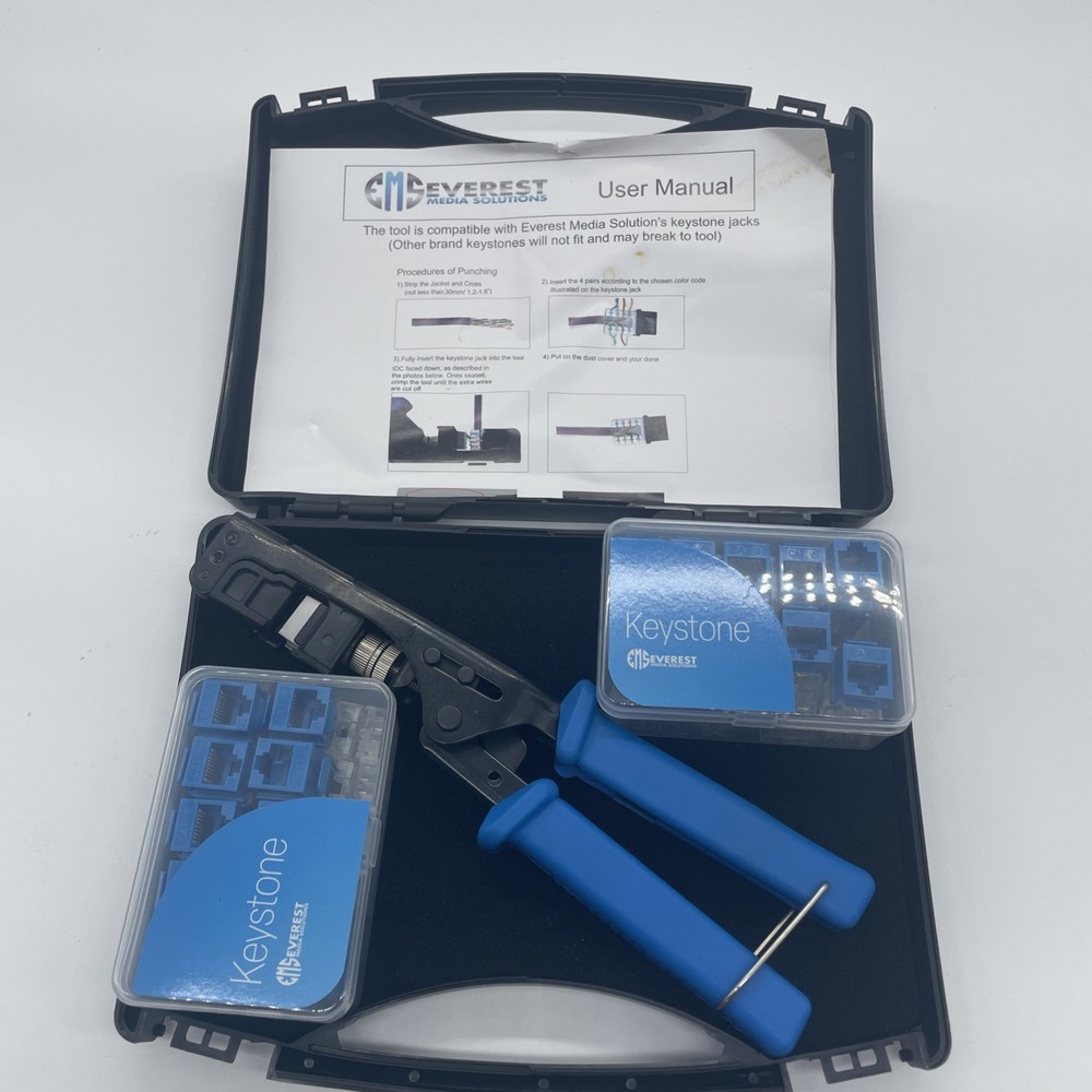 EMS Speed Termination Crimping Tool for CAT6/5e Easy Jack (bn)