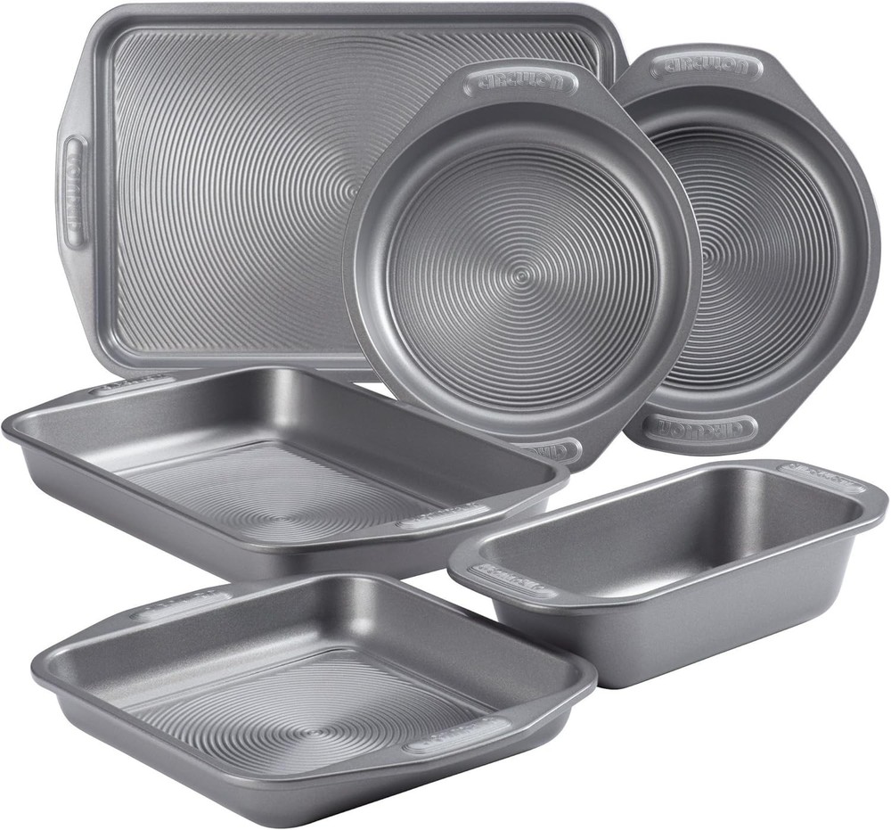 Total Nonstick Bakeware Set W/ Nonstick Bread Pan Cookie Sheet Baking Pan Baking