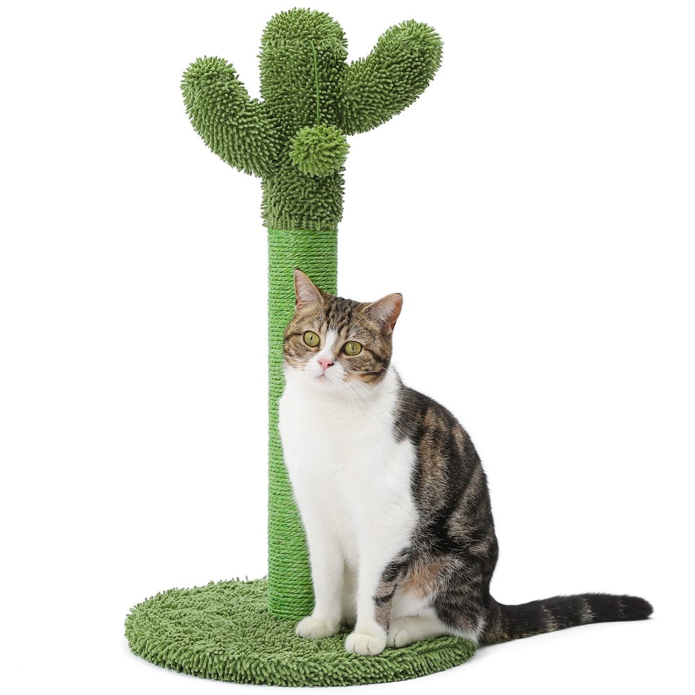 Made4Pets Cat Scratching Post Cactus Cat Scratcher Kitten Scratching Post with