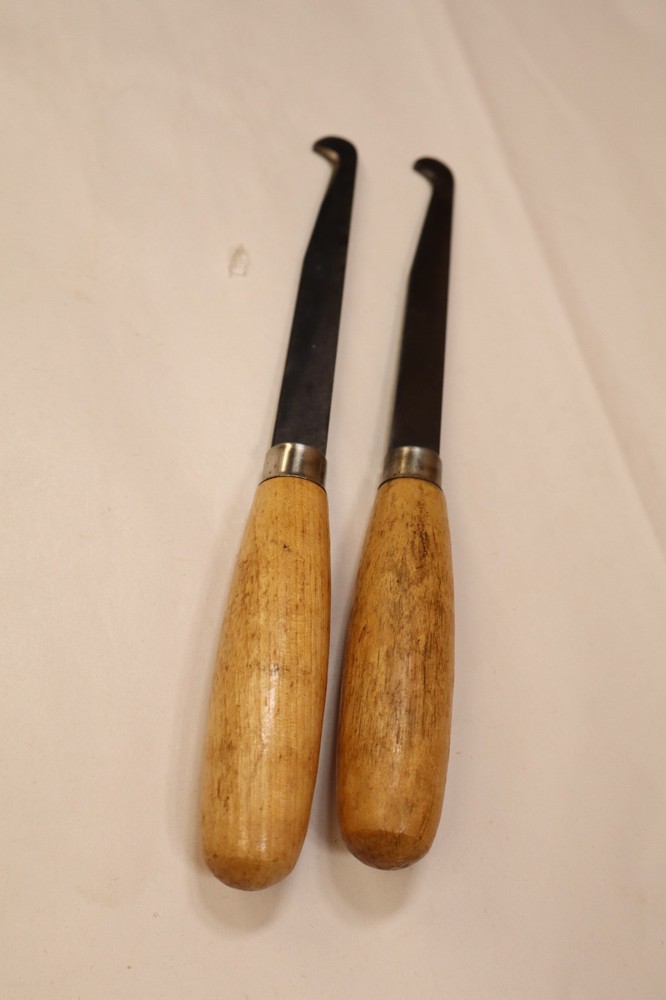 2 Carving Knives Hook Tip CA