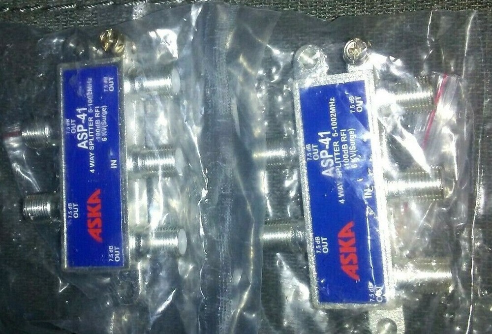 2 ~ Aska ASP-41 Dish Approved, 4 Way Splitter