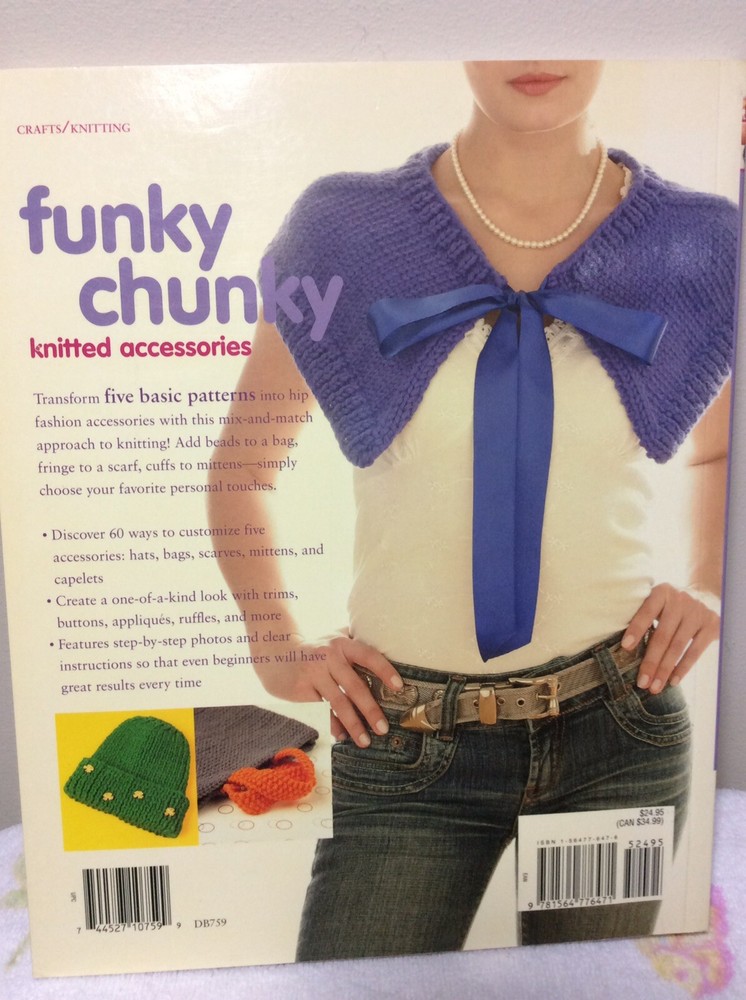 Funky Chunky Knitted Accessories Soft Cover Book