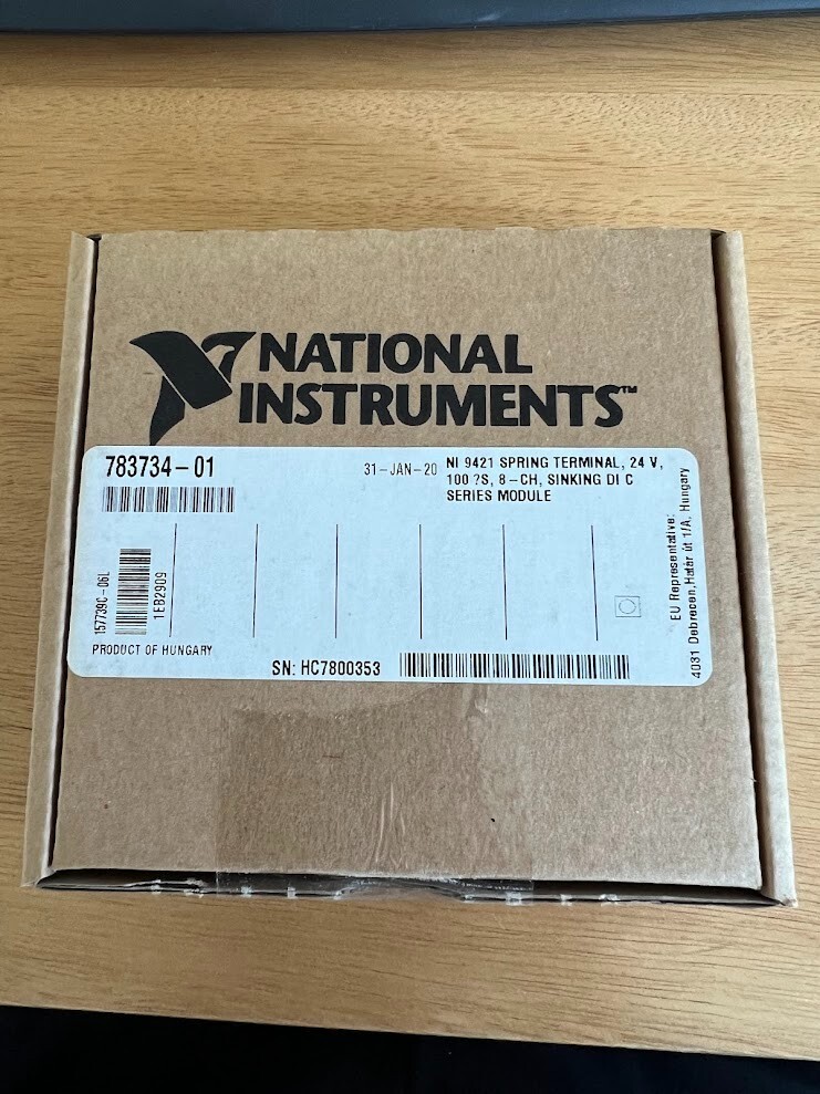 National Instruments NI 9421, Digital Input Module, 24V 8ch, Spring Terminal