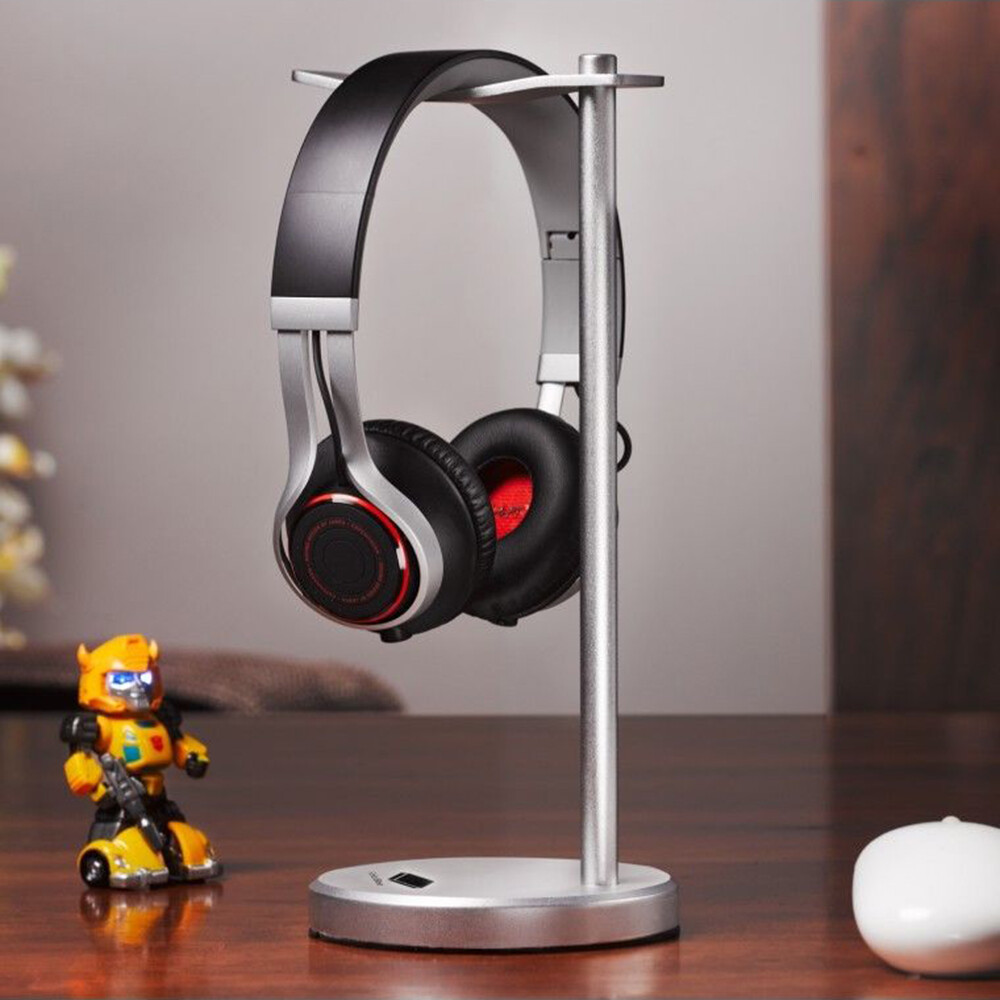 For Beats JBL Bose Headphone Solid Aluminum Base Classic Desktop Stand 9" Silver