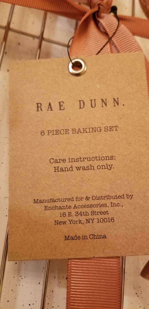 🍁NWT Rae Dunn 6 Piece Baking Set Cookie Cutter Spatula bake FALL 2020 Grateful