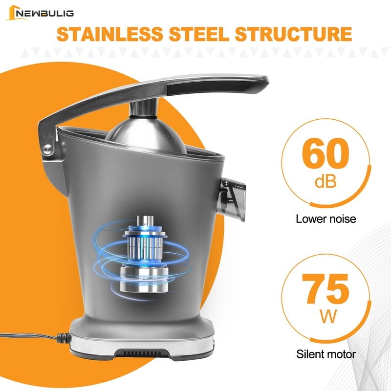 Electric Citrus Juicer, Automatic Orange Juicer Machine & Lemon Squeezer