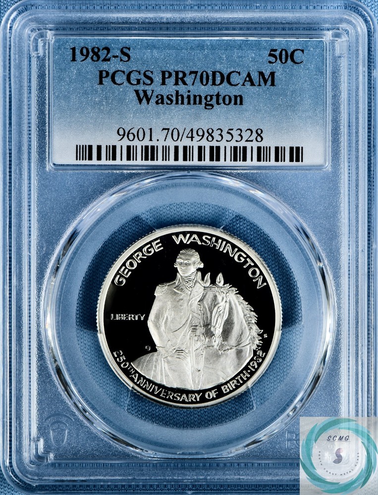 1982-S Washington Half Dollar Commemorative Silver Coin PCGS PR70DCAM
