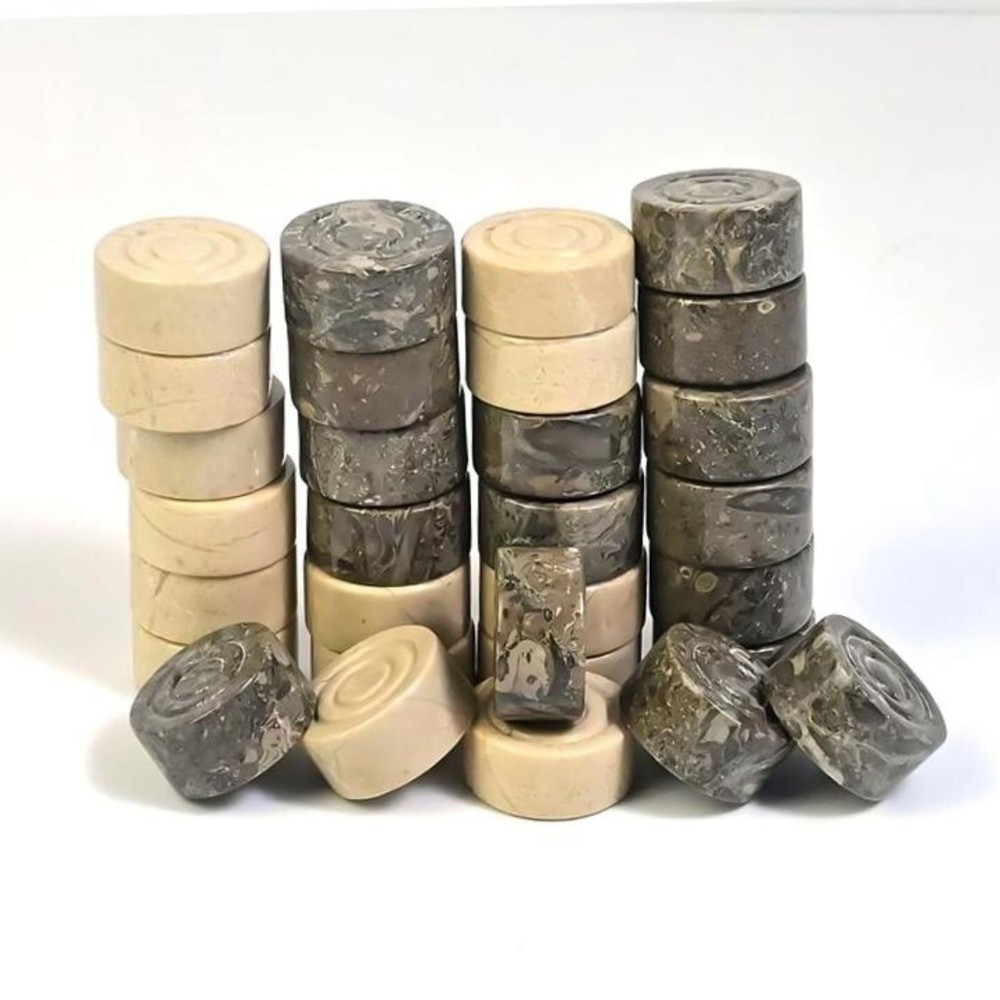 Elegant Marble checker pieces with Storage Box