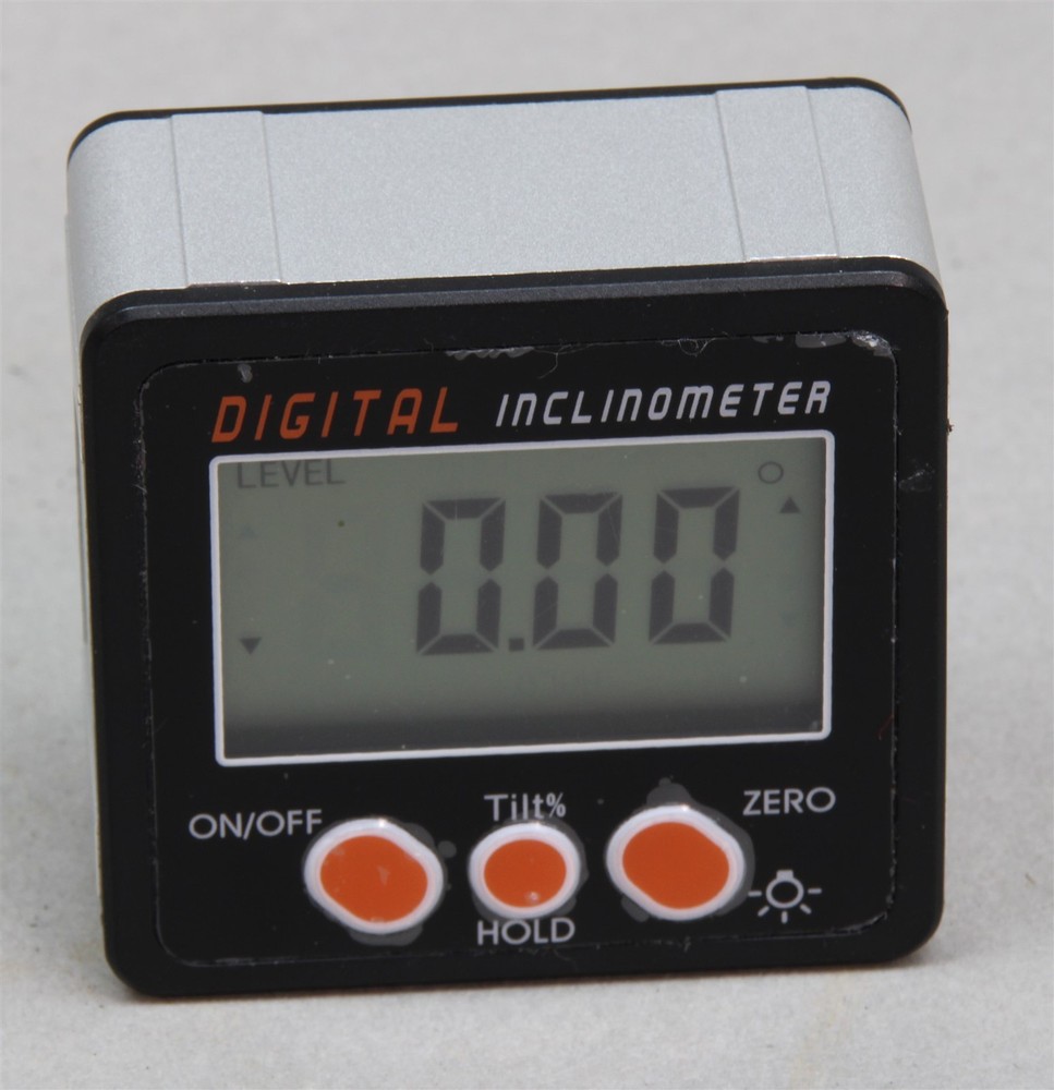 Digital Inclinometer 0-360° Protractor Aluminum Alloy Shell Magnetic Base