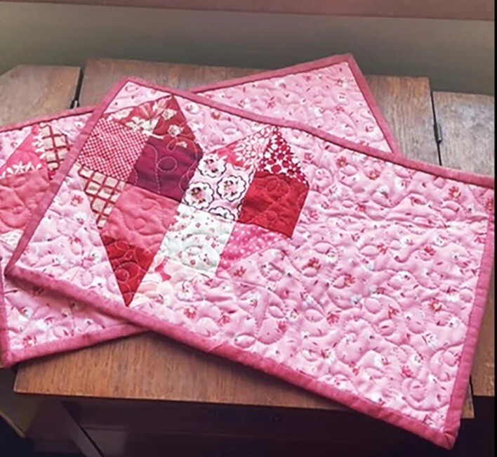 Dear Heart Snack Mat Quilting Pattern