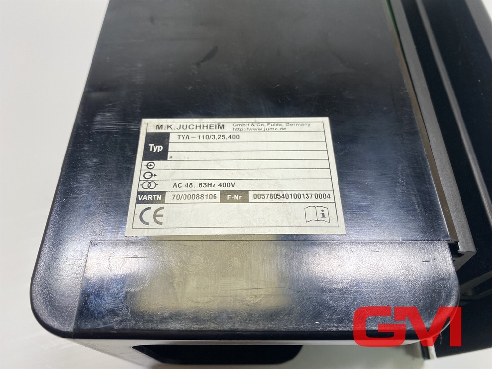 Jumo Thyristor Power Controller TYA-110/3.25,400 Thyristor TYA-110 Damaged