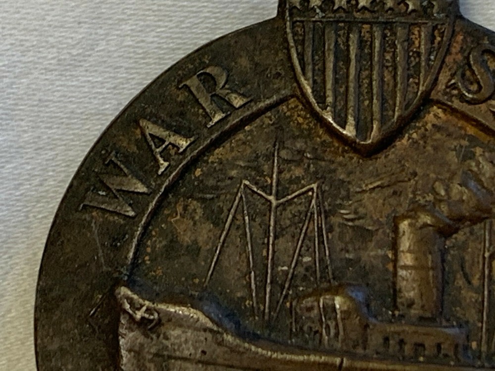 WWI War Service Ship Building Pin