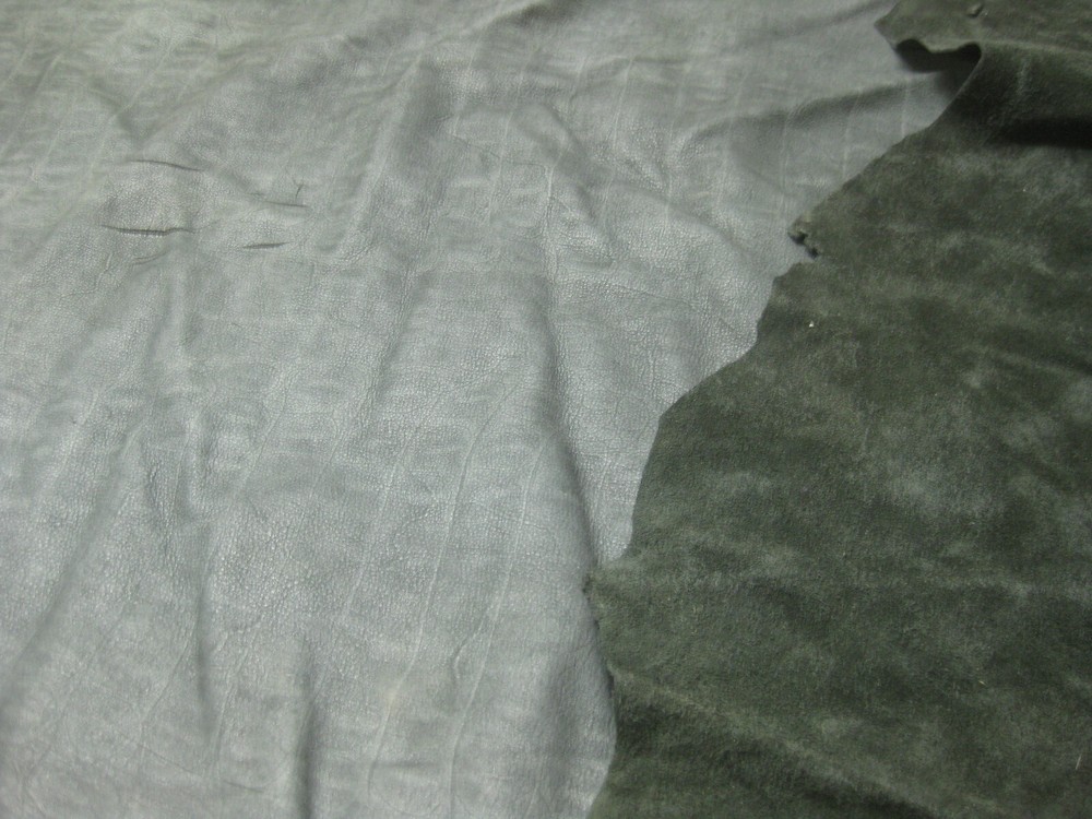 Black Top Grain Buffalo Leather #0009210 Has Patterns ROW 76