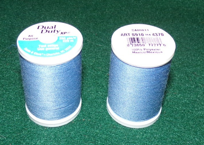 Dual Duty All Purpose Polyester Thread, 250 yards, Medium Blue (4370)