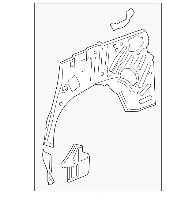 Genuine GM Inner Quarter Panel 84578751