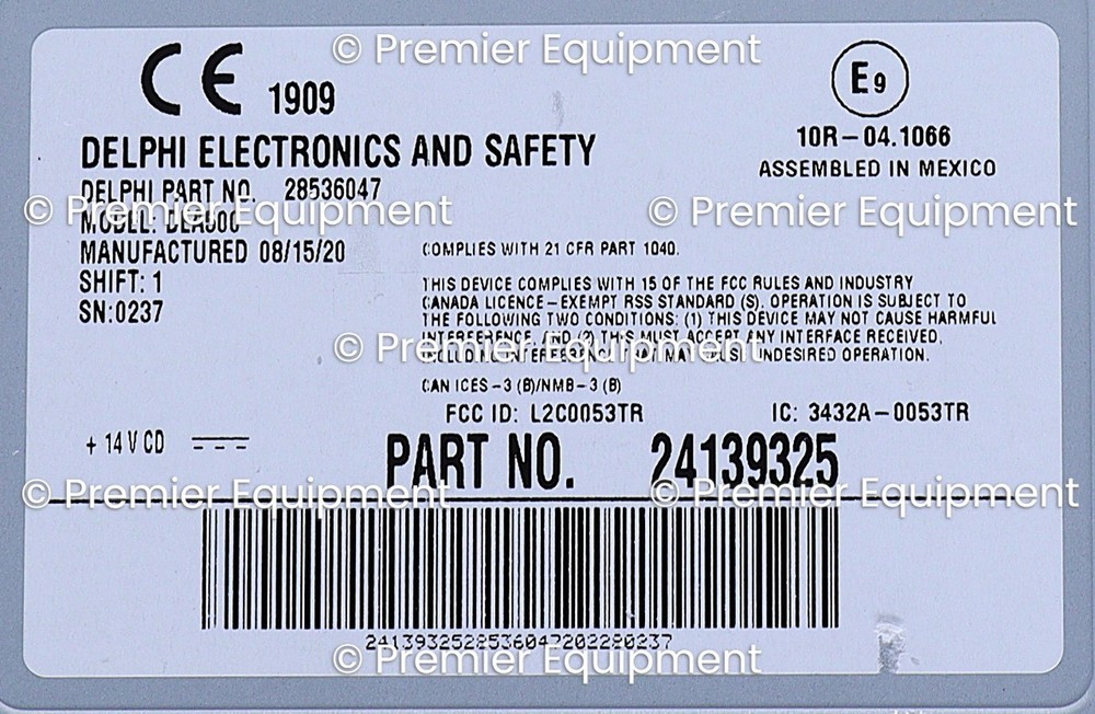 * DELPHI ELECTRONICS DEA500 for KENWORTH and PETERBUILT
