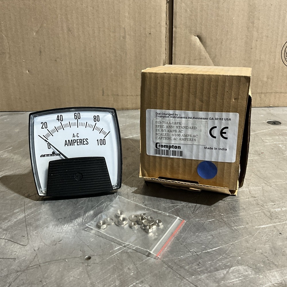 CROMPTON 013-75AA-LSPK  PANEL METER NOS