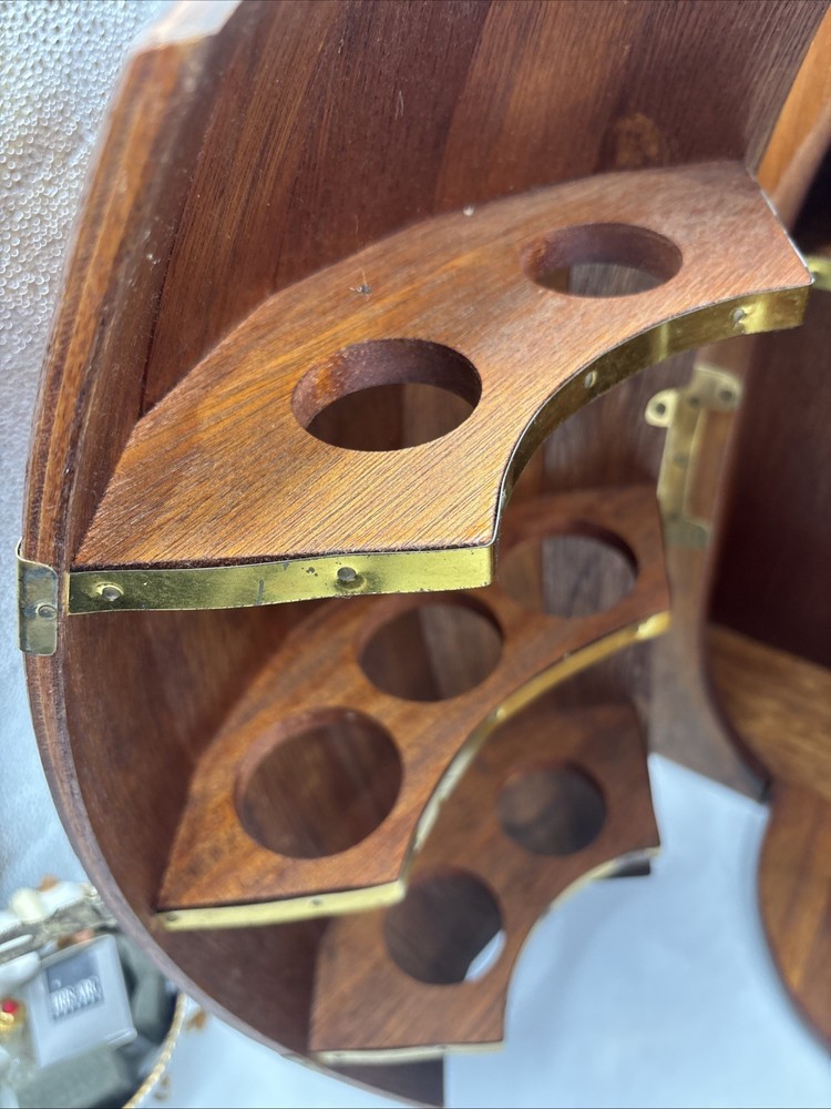 Mahogany Barrel Wine Rack / Wine Holder