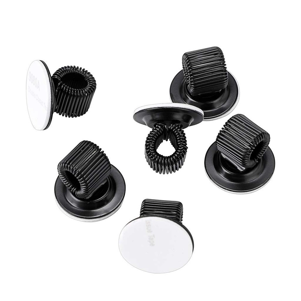 BTSKY ® 6 Pack Black Plating Pen Holder Clips- Self 6PCS-Small,