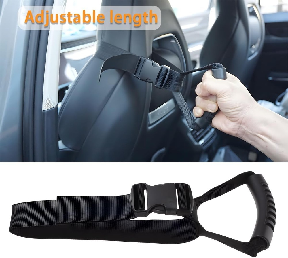 2PCS Car Grab Handle for Elderly Disabled, Adjustable Auto Safety Handle Standin