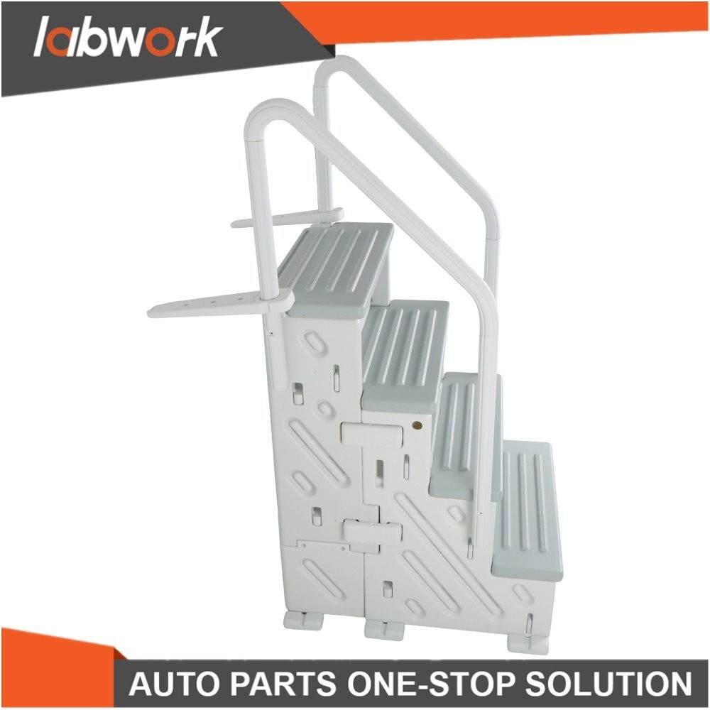 Labwork 4 Step Above Ground Swimming Pool Step Ladder Heavy Duty System Entry