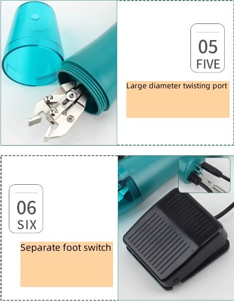 Handheld desktop dual-purpose electric twisting machine with adjustable speed