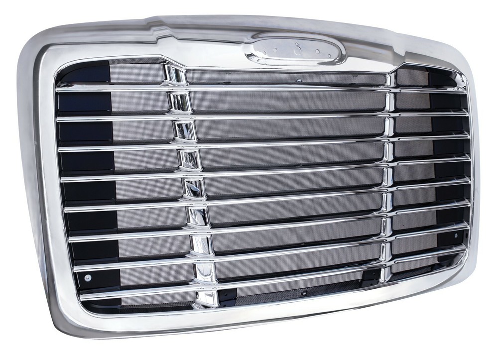 Grille with Bug Screen for 2008-2017 Freightliner Cascadia - Chrome