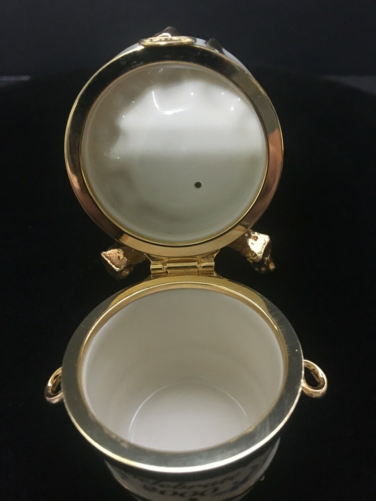 Charming Porcelain Trinket Box Made by Lenox