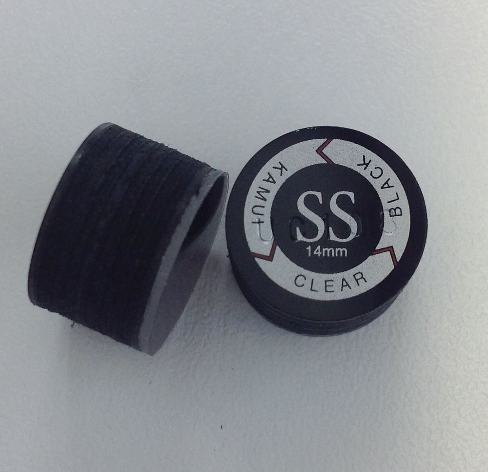 Kamui Clear - Black - Super Soft - Layered Pool Cue Stick Tip - SHIPS FAST!