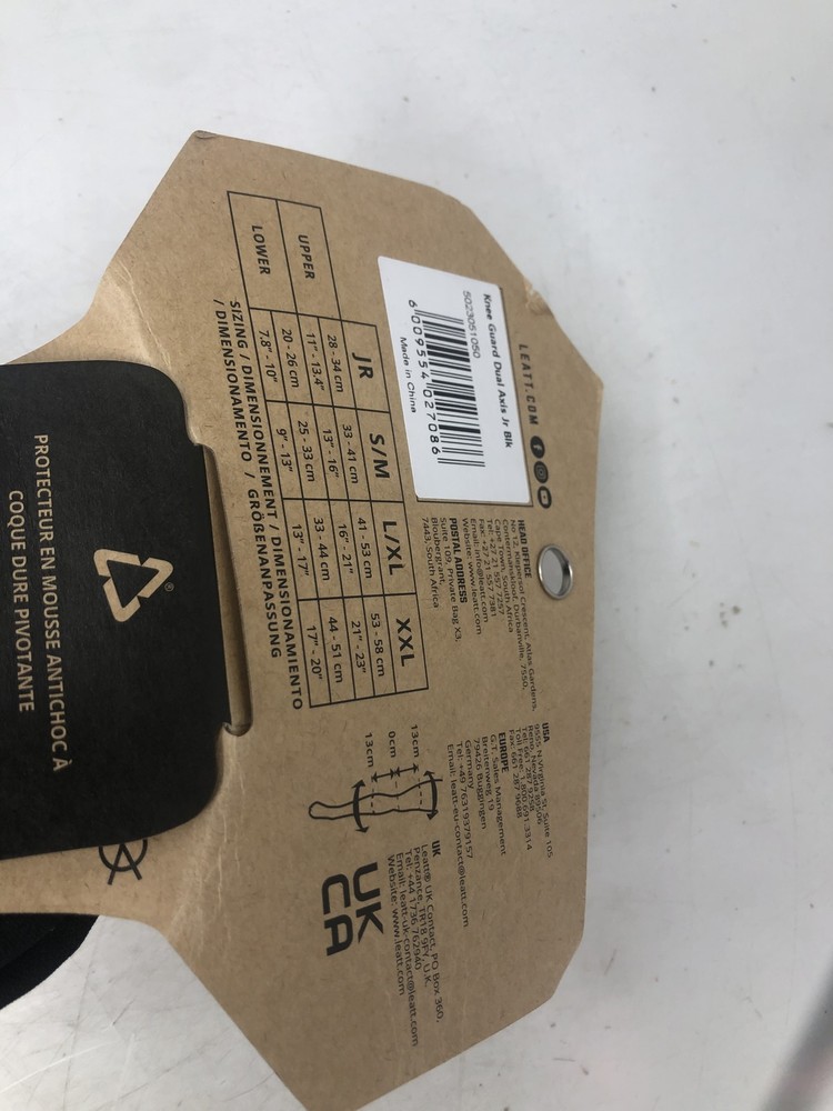 Leatt Knee Guard Dual Axis Jr Junior (Black-Junior)
