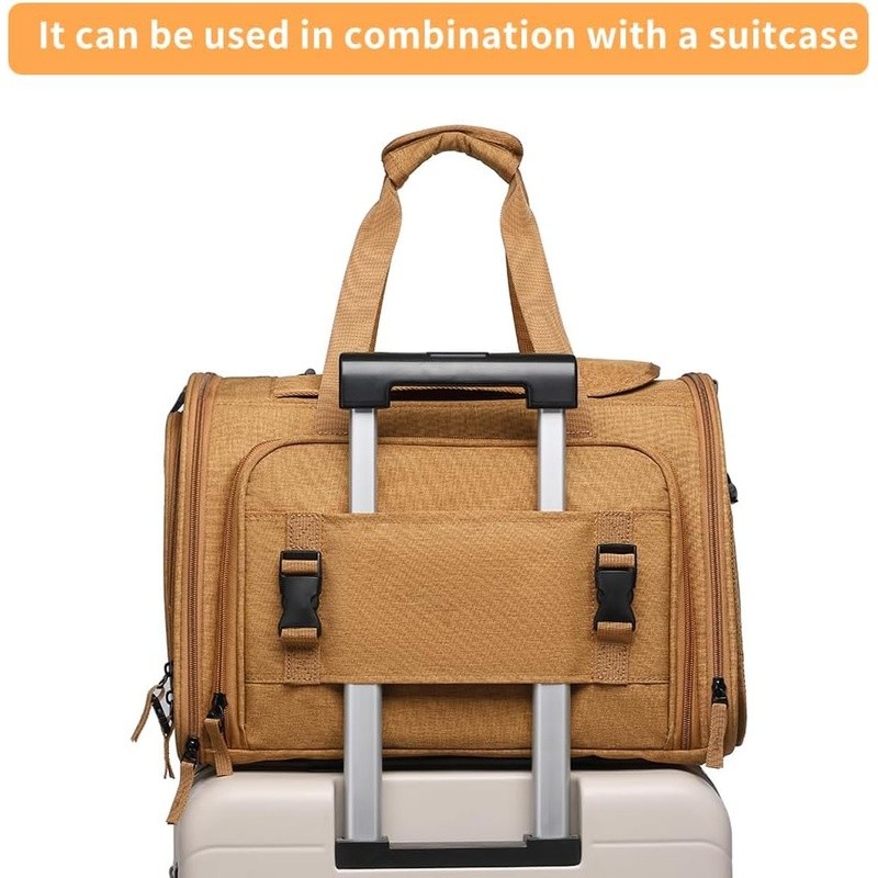 Expandable Pet Carrier Backpack Soft-Sided Travel Bag Multi-Access Durable New