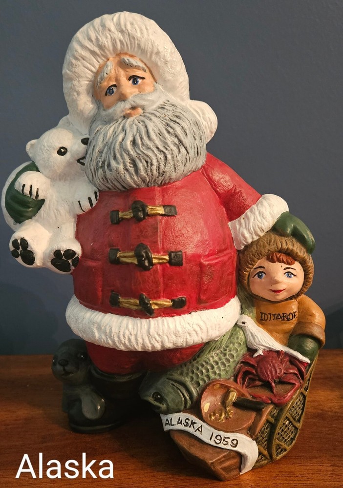 State Santa Claus Figurines (Handpainted, Sold Separately)