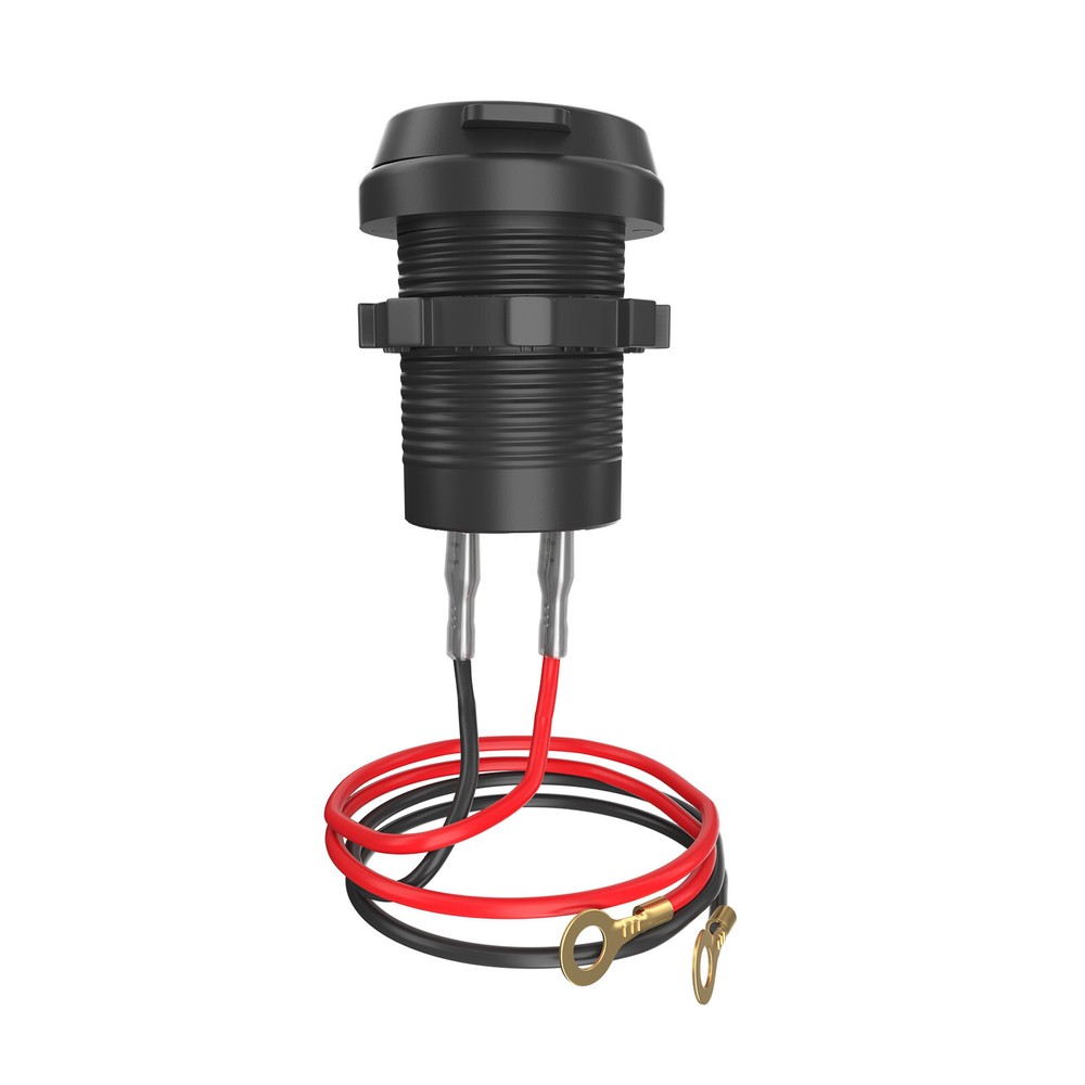 Motorcycle Charger Cigarette Lighter Socket 2 USB Type-C Charging Power Outlet