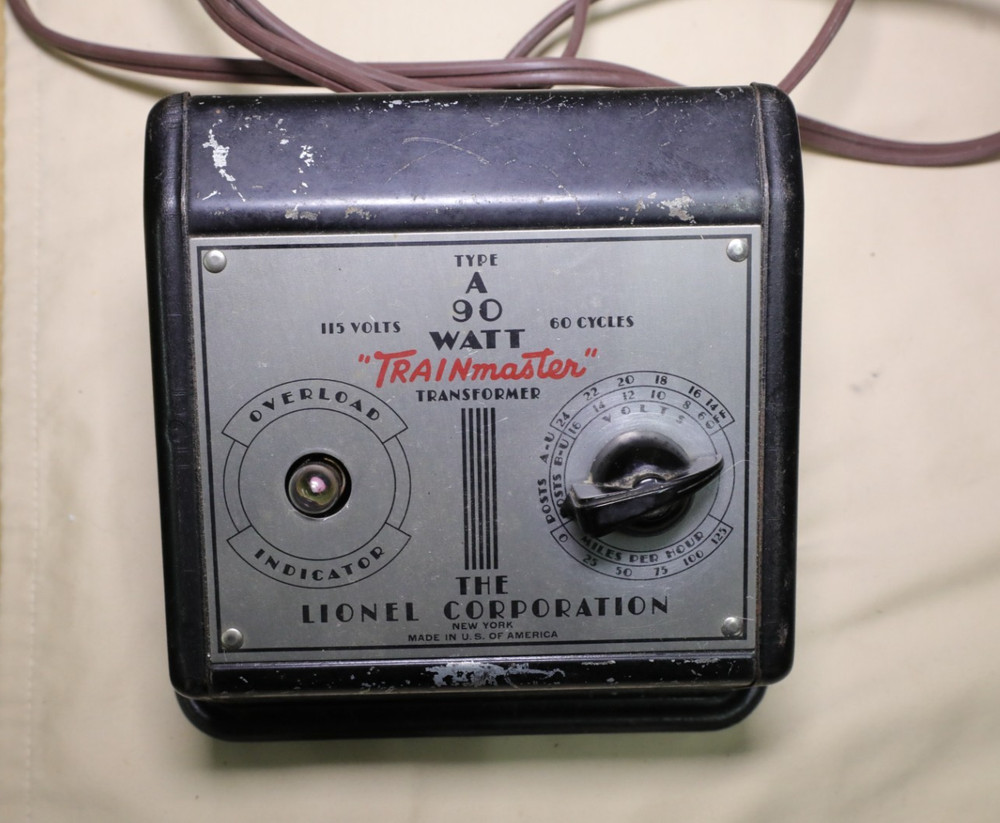 Lionel Type A 90 watt Transformer Tested and works