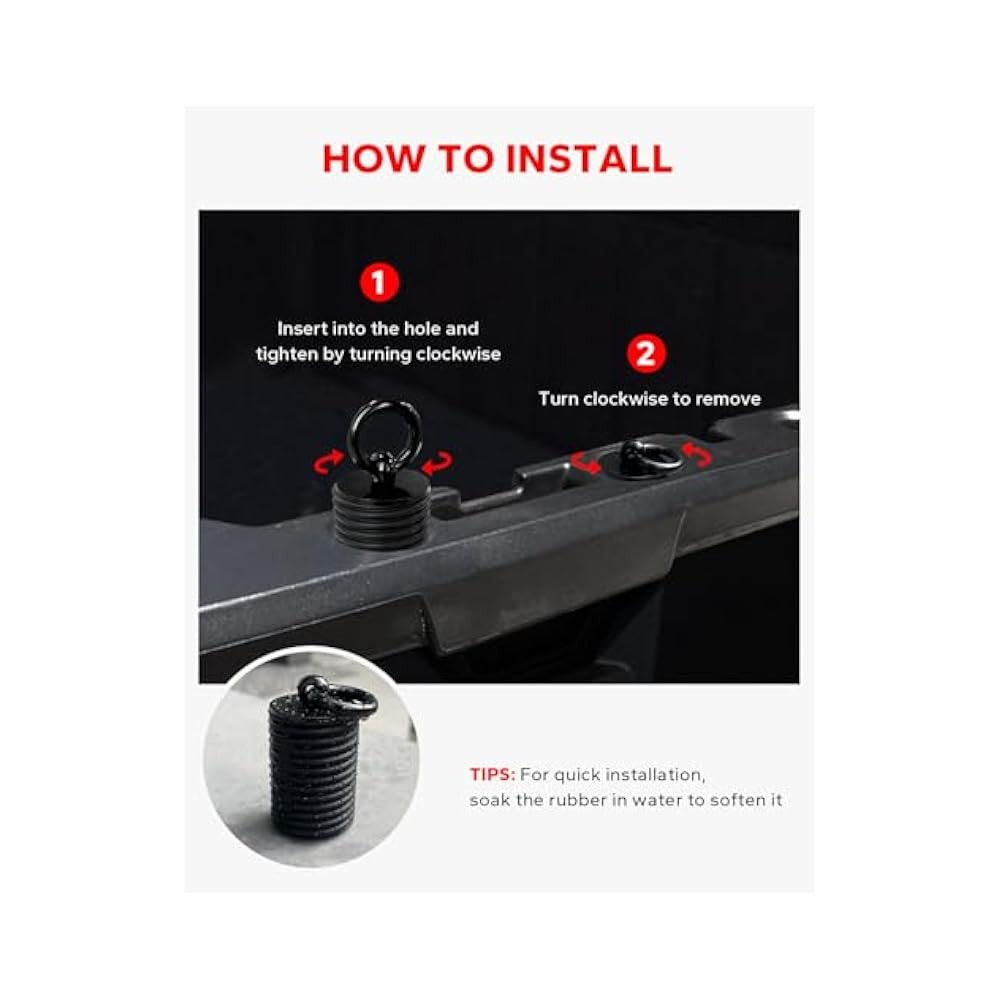 For Adjustable Loop UTV Tie Down Anchors, Stabilize Cargo on General Ranger
