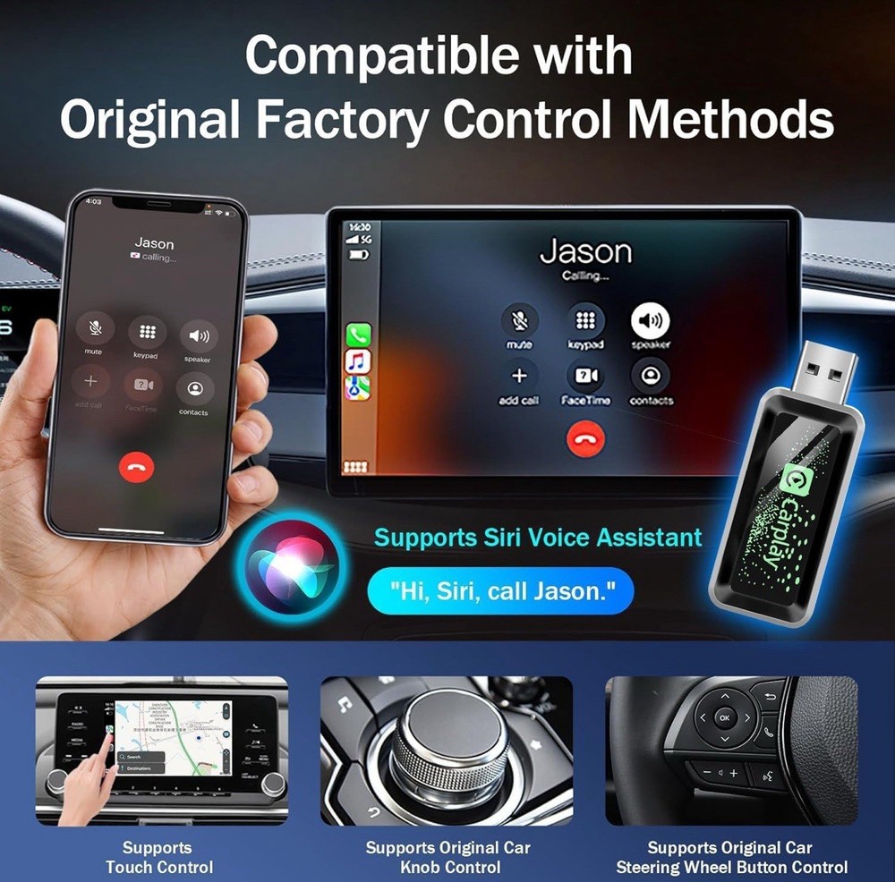 Wireless CarPlay Adapter Plug and Play Conversion Box New Sealed