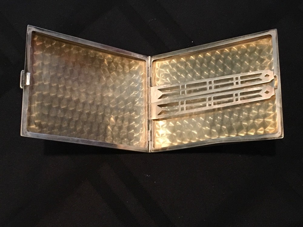 Sterling Silver Sports GOLFER Cigarette Case