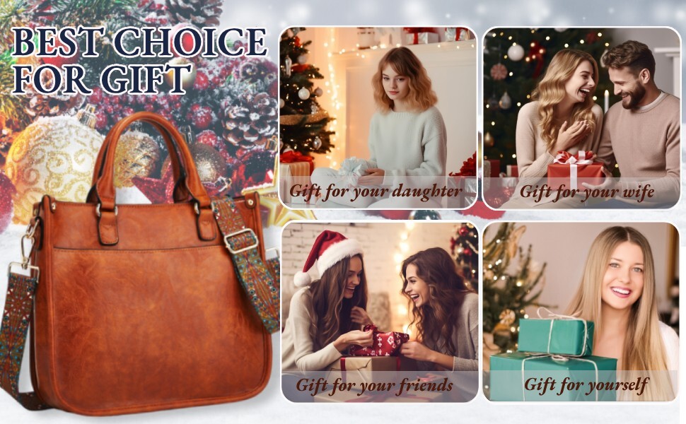 Leather Handbags Purses for Women Medium Shoulder Bag