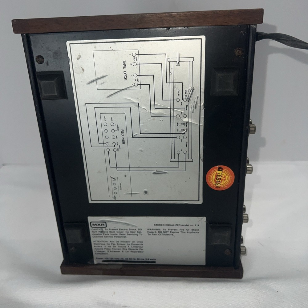 VINTAGE MXR STEREO GRAPHIC EQUALIZER 114