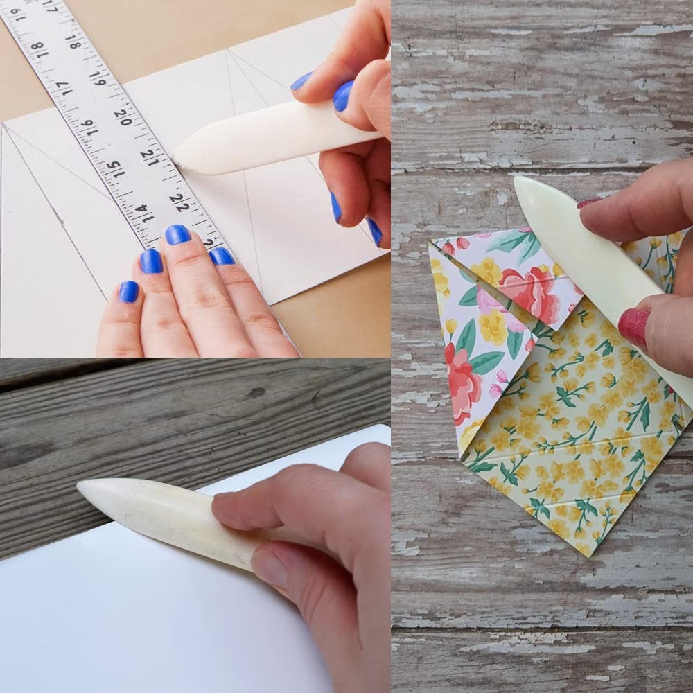 Genuine Bone Folder Tool – Scoring, Creasing, Folding & Burnishing for Paper,...