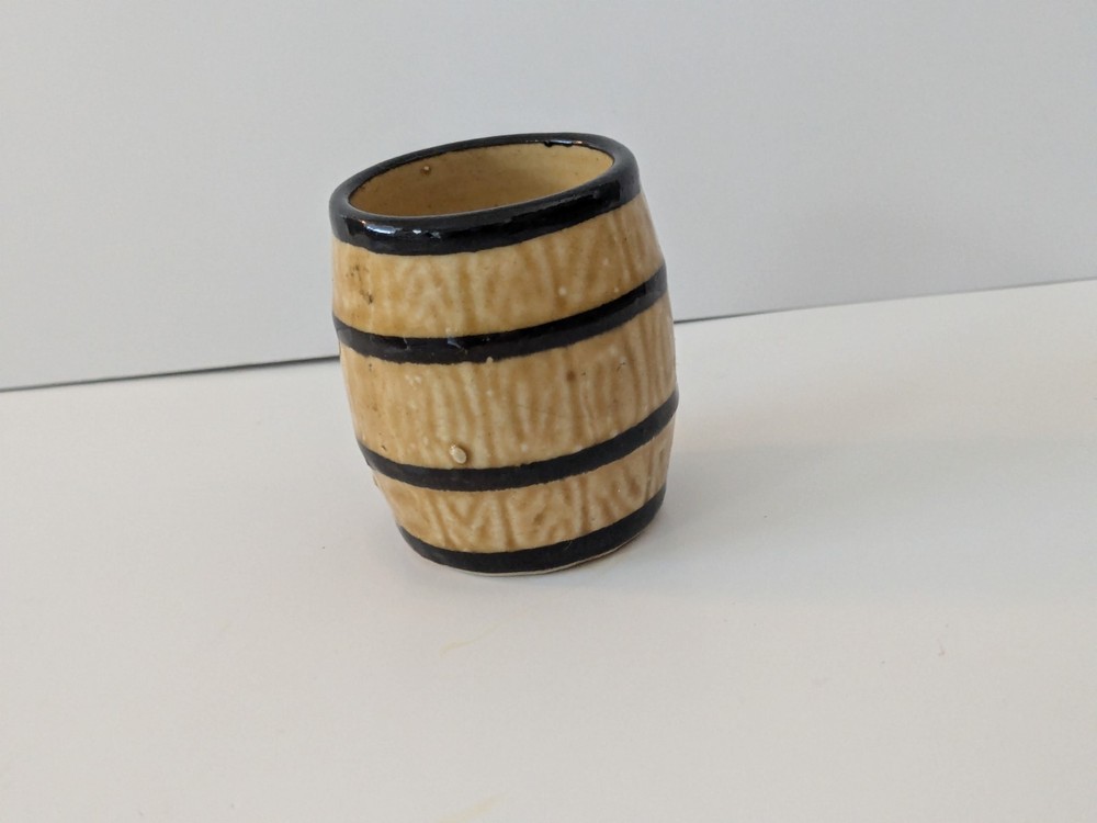 Mini Ceramic Barrel Shot Glas 2"