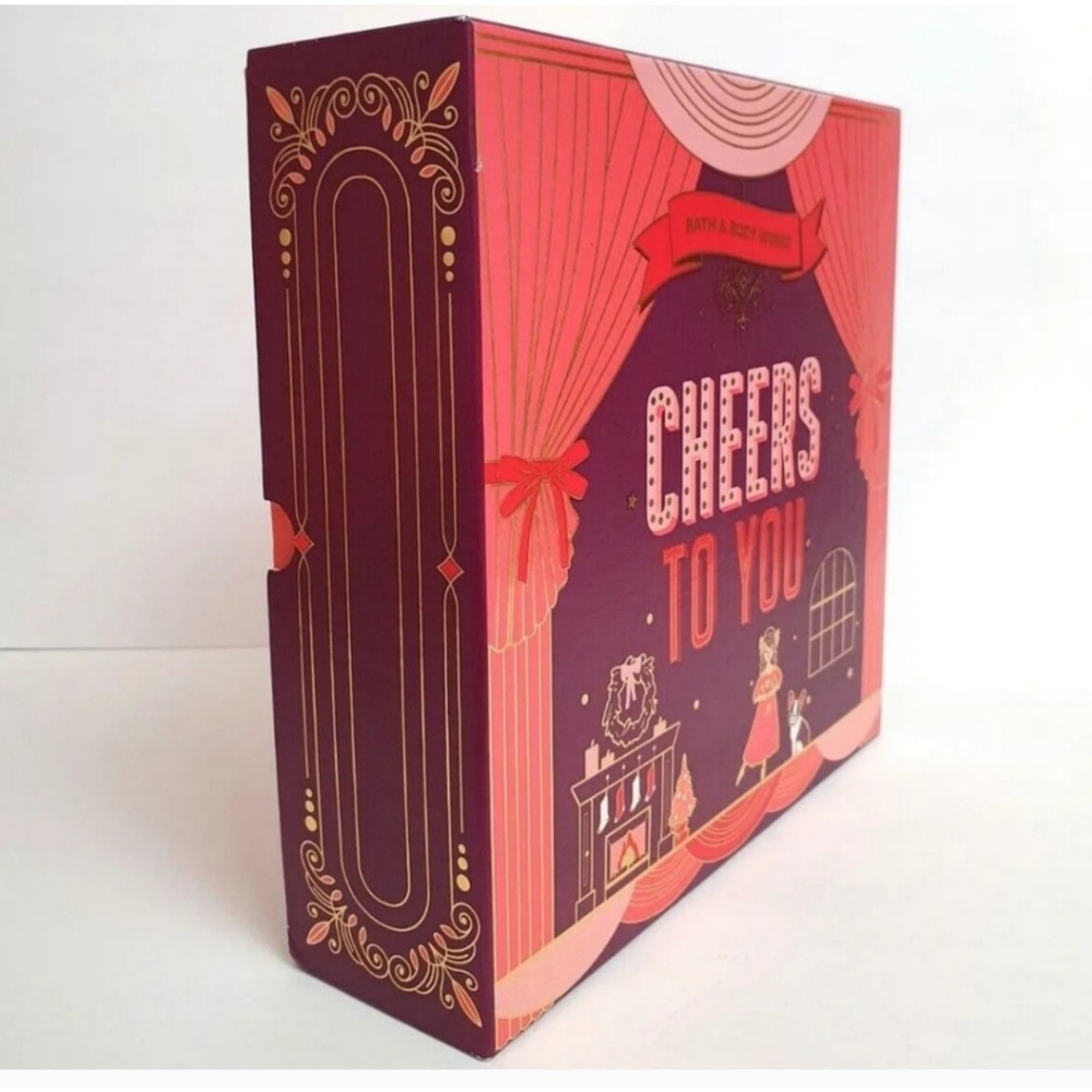 Bath & Body Works Cheers To You Nutcracker Empty Red Gift Box