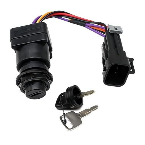 87-897716K01 Ignition Key Switch with Harness 3-Position Compatible with