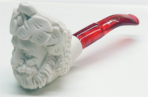 Imported Miniature Meerschaum Pipe - BACCHUS