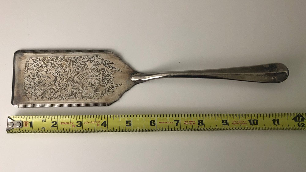 Large Vintage Silver Plated Kings Pattern Serving Cake or Pie Spatula c.1960’s